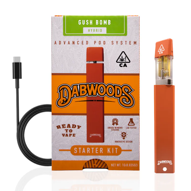 Dabwoods Gush Bomb Starter Kit 1g pod