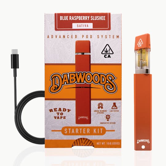 Dabwoods - VAPE- STARTER KIT BLUE RASPBERRY SLUSHEE 1G - 1