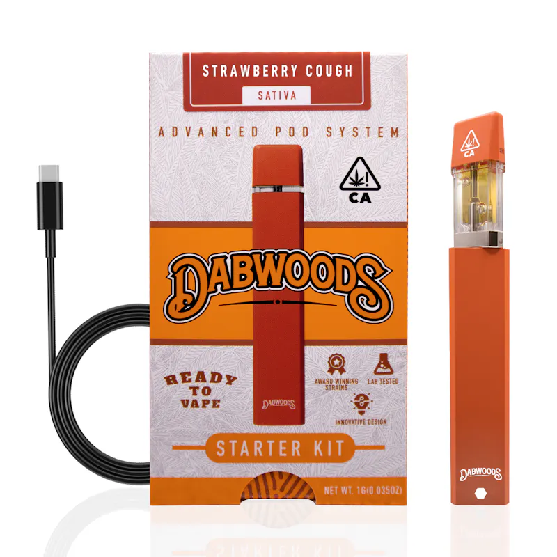 Dabwoods Strawberry Cough Starter Kit 1g pod