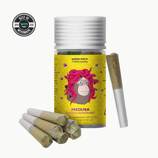 APE Premium Cannabis Corp - MEDUSA - 7 Diamond Infused Prerolls (3.5g | 0.5g each) - 1