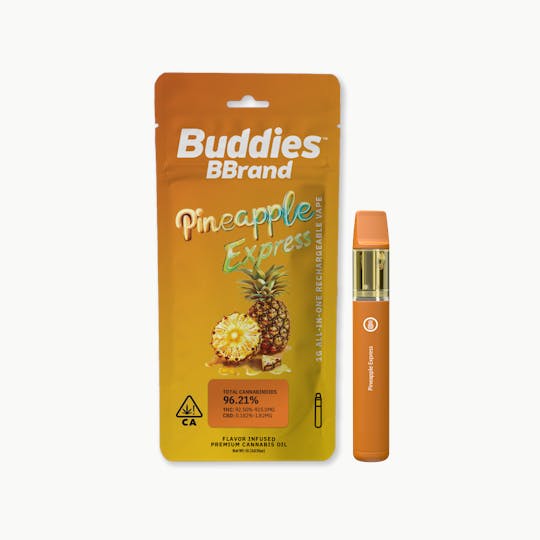 Buddies Brand - BBrand Pineapple Express 1g AIO Vape - 1