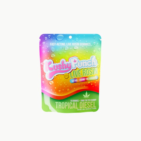 Kushy Punch - Kushy Punch - Tropical Diesel Live Rosin GUMMIES 200MG - 1