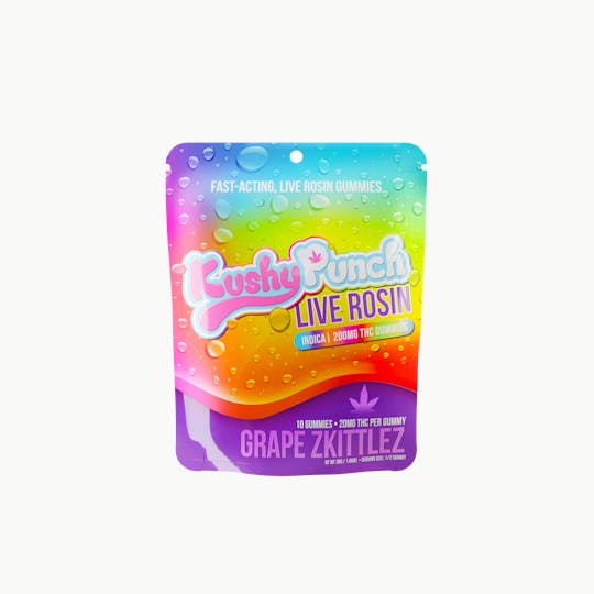 Kushy Punch - Kushy Punch - Grape Z Live Rosin GUMMIES 200MG - 1