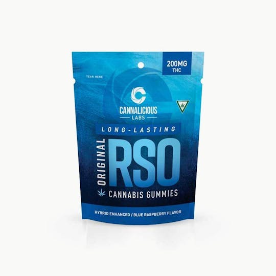 Cannalicious Labs - RSO Gummy - Blue Raspberry - Hybrid - 200mg - 1