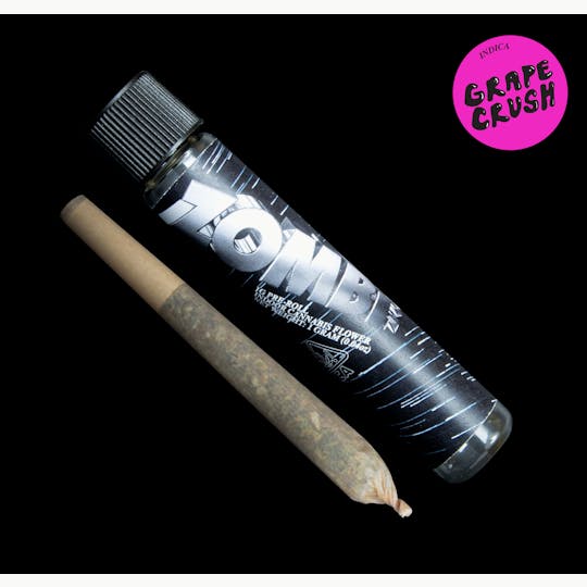 ZombiXYZ - Grape Crush | Single (1g) Pre-roll | 100% Indoor Flower - 1