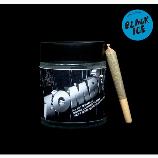 ZombiXYZ - Black Ice | 14pk (7g) Pre-Rolls | 100% Indoor Flower - 1