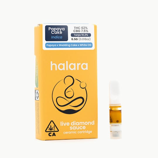 Halara - Live Diamond Sauce - Papaya Cake 0.5G Cartridge - 1