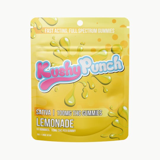 Kushy Punch - Kushy Punch - Sativa Lemonade INDIVIDUAL GUMMIES 100MG - 1