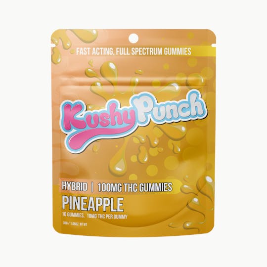 Kushy Punch - Kushy Punch - Hybrid Pineapple INDIVIDUAL GUMMIES 100MG - 1