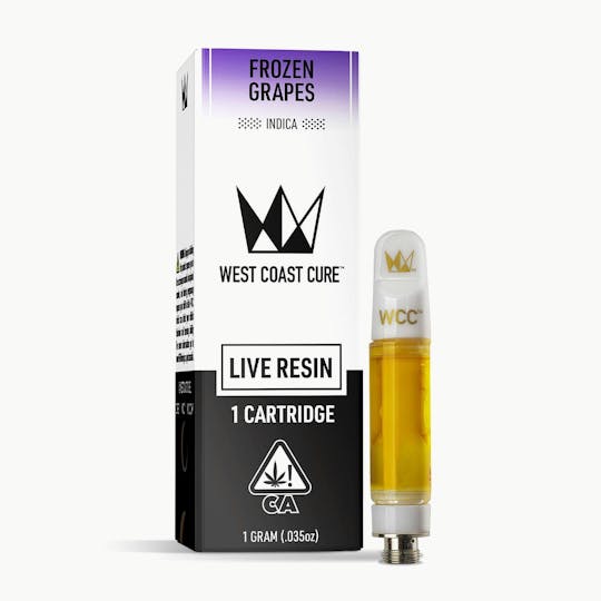 West Coast Cure - Frozen Grapes Live Resin Cartridge - 1g - 1