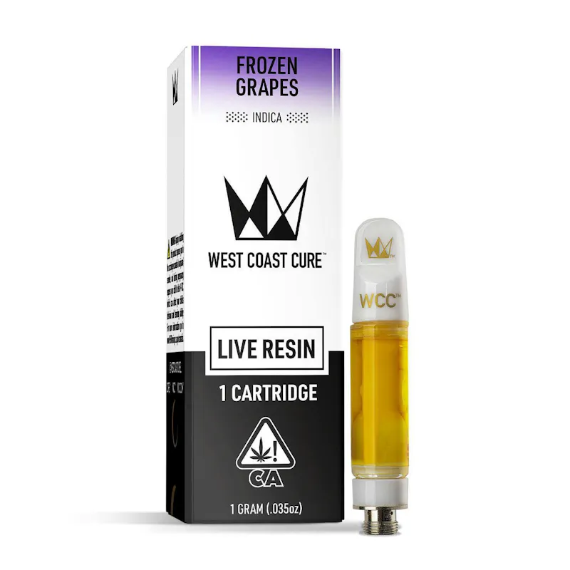 West Coast Cure Frozen Grapes Live Resin Cartridge - 1g