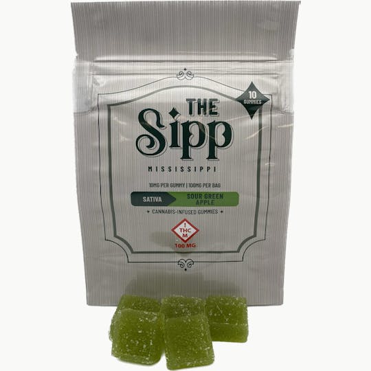 River Remedy - The Sipp: Sour Green Apple Gummies - 100mg (10pk) - 1