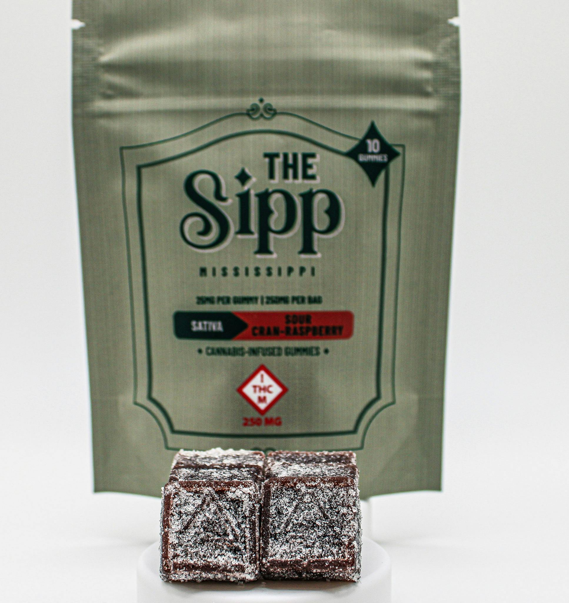 River Remedy - The Sipp: Sour Cran-Raspberry Gummies - 250mg (10pk) - 1