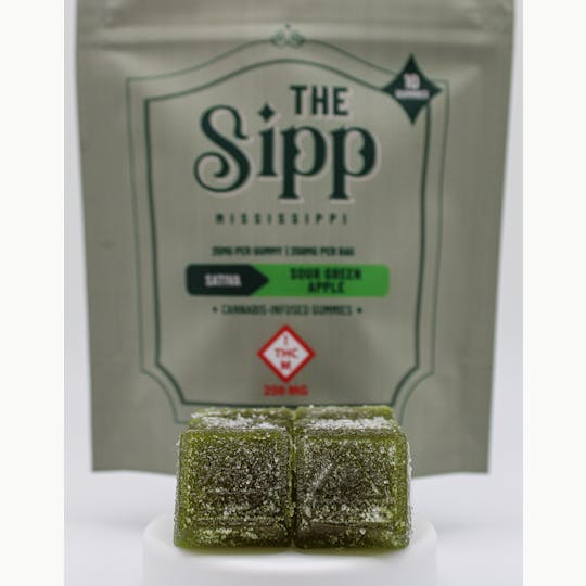 River Remedy - The Sipp: Sour Green Apple Gummies - 250mg (10pk) - 1