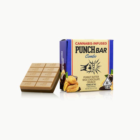 Punch Edibles & Extracts - Peanut Butter Milk Chocolate Crunch PunchBar - 1