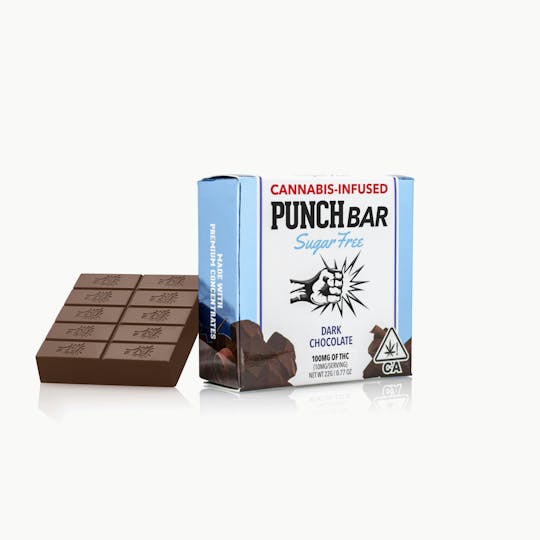 Punch Edibles & Extracts - Dark Chocolate Sugar Free PunchBar - 1