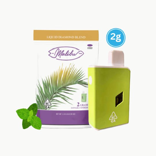 Malibu Premium Cannabis - 2G Disposable | Animal Mints | Liquid Diamond Blend - 1