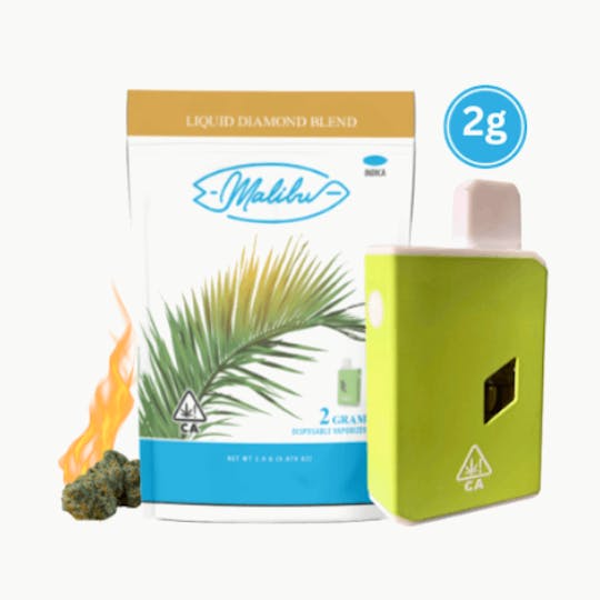 Malibu Premium Cannabis - 2G Disposable | Fire OG | Liquid Diamond Blend - 1
