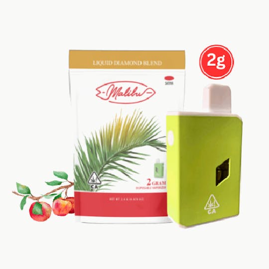 Malibu Premium Cannabis - 2G Disposable | Fuji Apple | Liquid Diamond Blend - 1