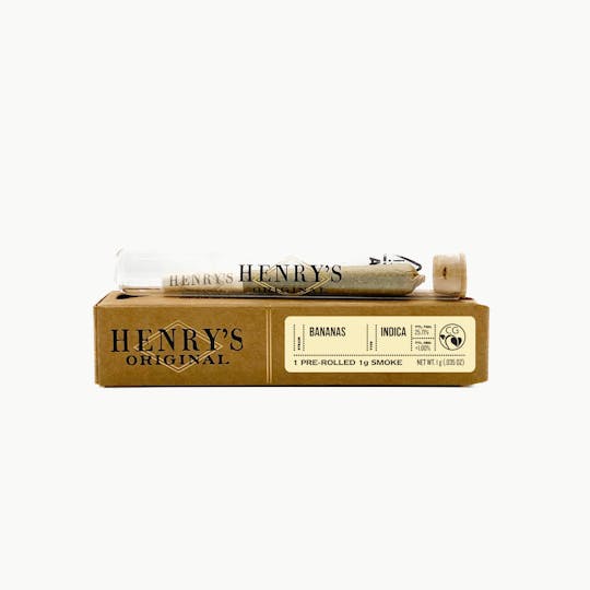Henry's Original - 1g Single Pre-Roll- Bananas - 1