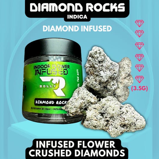 ROLLY - ROLLY - DIAMOND WHITE RUNTZ 3.5G INFUSED FLOWER - 1