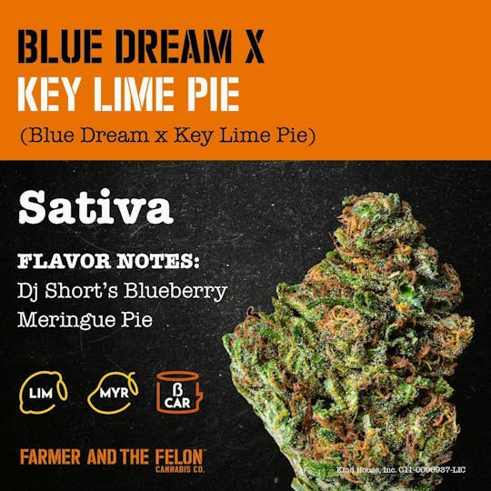 Farmer and the Felon - Farmer and the Felon | Flower Blue Dream x Key Lime Pie 1/8oz - 1