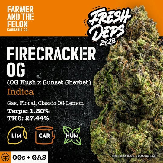 Farmer and the Felon - Farmer and the Felon | Flower Firecracker OG 1/8oz - 1