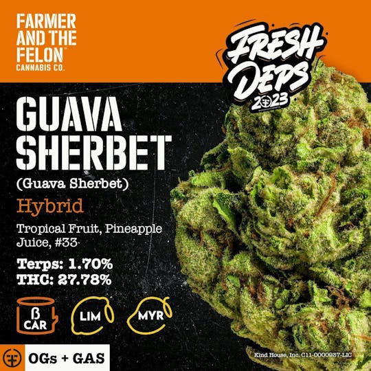 Farmer and the Felon - Farmer and the Felon | Flower Guava Sherbet 1/2oz - 1