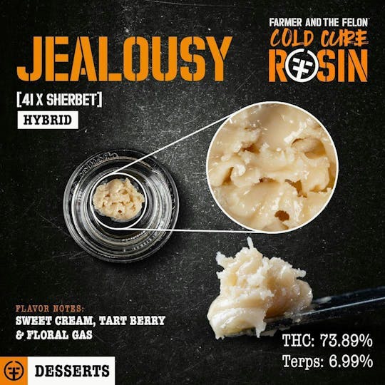 Farmer and the Felon - Farmer and the Felon | Jealousy - Cold Cure Rosin 1G - 1