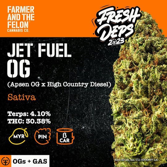 Farmer and the Felon - Farmer and the Felon | Flower Jet Fuel OG 1/2oz - 1