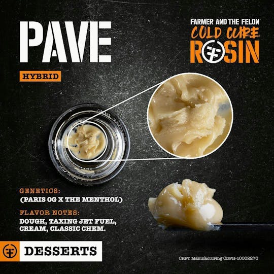 Farmer and the Felon - Farmer and the Felon | Pavé - Cold Cure Rosin 1G - 1