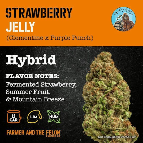 Farmer and the Felon - Farmer and the Felon | Flower Strawberry Jelly 1/8oz - 1