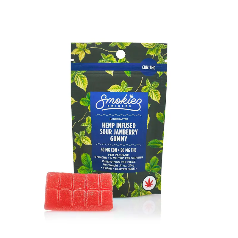 Smokiez Jamberry Delta-9 Gummy 1:1 THC:CBN 50mg