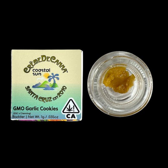 Crème De Canna - Coastal Sun Collab: GMO Garlic Cookies Badder 1g - 1