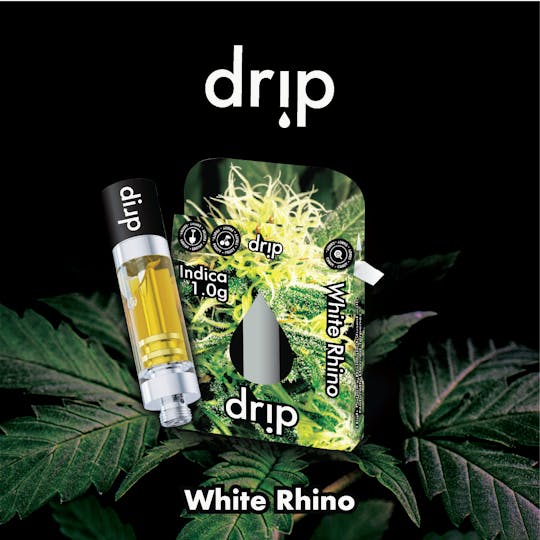 Drip Vapes - Drip 1g Cartridge (MED) - White Rhino (Indica) - 1