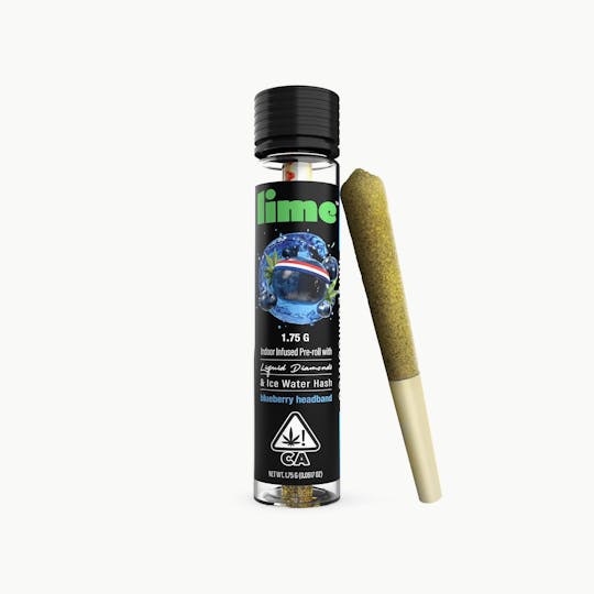Lime - 1.75g (Hybrid Infused Pre Roll) | Blueberry Headband - 1