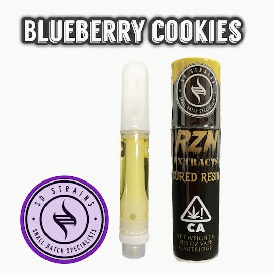 SD STRAINS - RZN Extracts Cured Resin "Blueberry Cookies" - 1