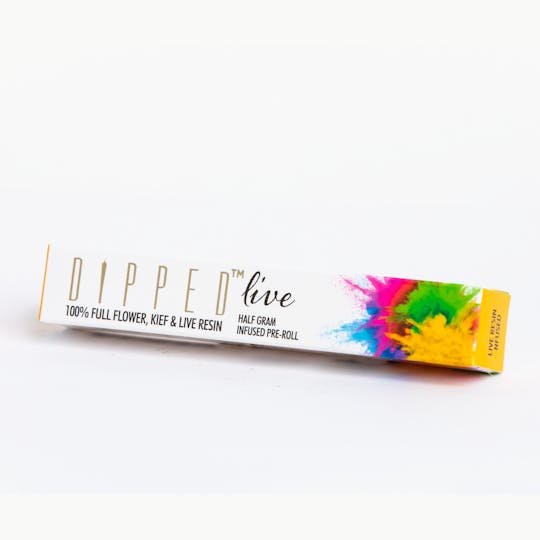 Swifts Edibles - DIPPED Live Resin Infused Preroll .5g- Sour Apple Haze x Cobalt 2 pack - 1