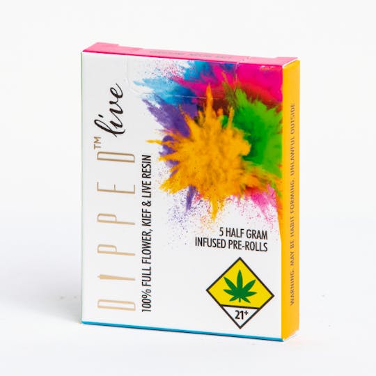 Swifts Edibles - DIPPED Resin Infused Preroll .5g- White Runtz x Thin Mint Cookies 5 PACK - 1