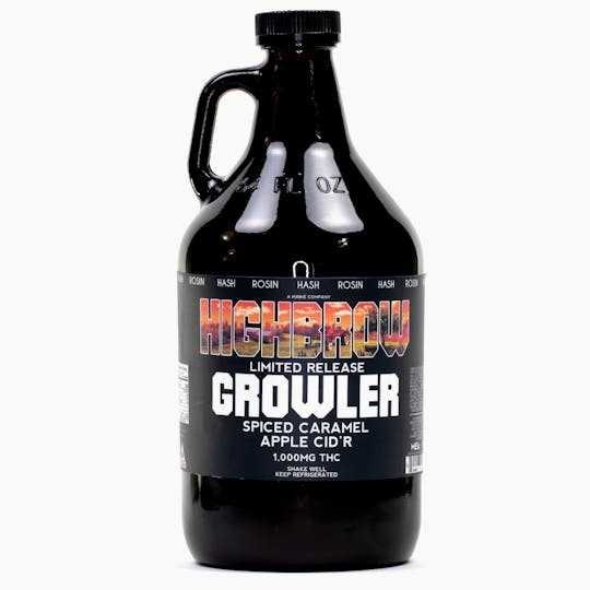 Highbrow - Highbrow Hash Rosin Spiced Caramel Apple Cid'r Growler 1000mg - Medical - 1