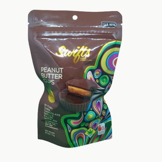 Swifts Edibles - Swifts Peanut Butter Cup Dark Chocolate 100mg Hybrid - 1