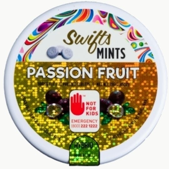 Swifts Edibles - Swifts Mints Passion Fruit 100mg Hybrid - 1