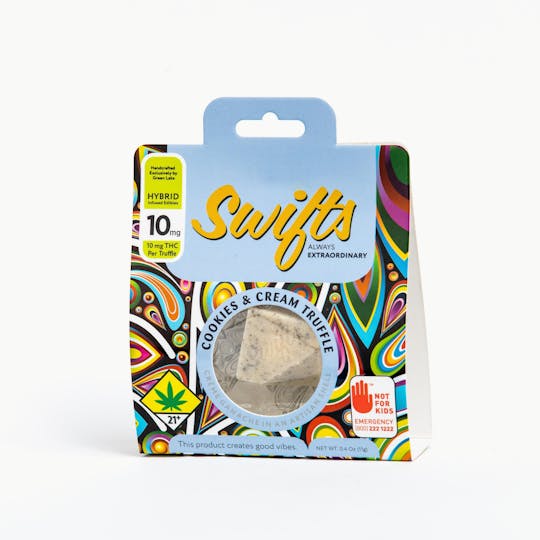 Swifts Edibles - Swifts Truffle Cookies & Cream 10mg Hybrid - 1