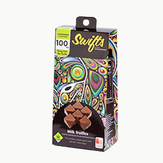 Swifts Edibles - Swifts Truffle Milk Chocolate 100mg Indica - 1