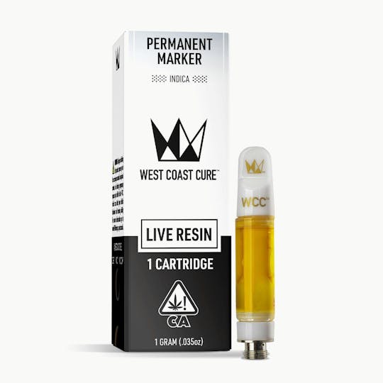 West Coast Cure - Permanent Marker Live Resin Cartridge - 1g - 1