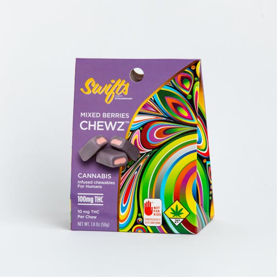 Swifts Edibles - Swifts Chewz Mixed Berries 100mg - 1