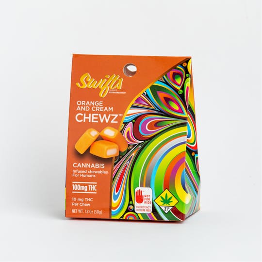 Swifts Edibles - Swifts Chewz Orange Cream 100mg - 1