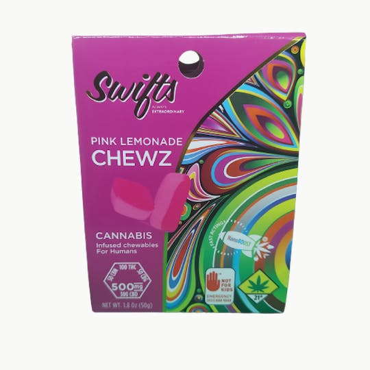 Swifts Edibles - Swifts Chewz Pink Lemonade Max 500mg - 1