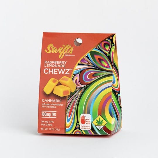 Swifts Edibles - Swifts Chewz Raspberry Lemonade 100mg - 1