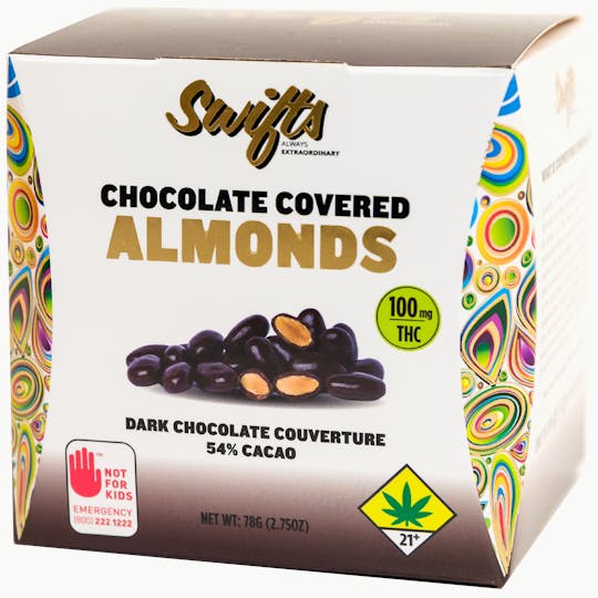 Swifts Edibles - Swifts Chocolate Covered Almonds 100mg - 1